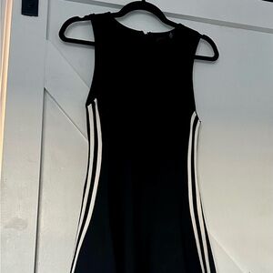 Alice + Olivia Black Mini Sheath Dress Sleeveless Cocktail